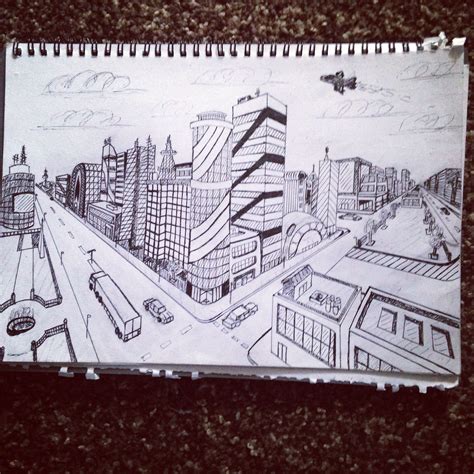 Two point perspective city design | Perspective art, Architecture ...