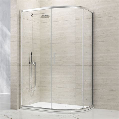 Nexa By Merlyn 8mm Chrome Offset Quadrant Single Sliding Door Shower