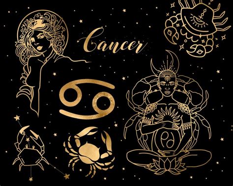 Zodiac Clip Art Carcer Constellation Astrology Clip Art Etsy