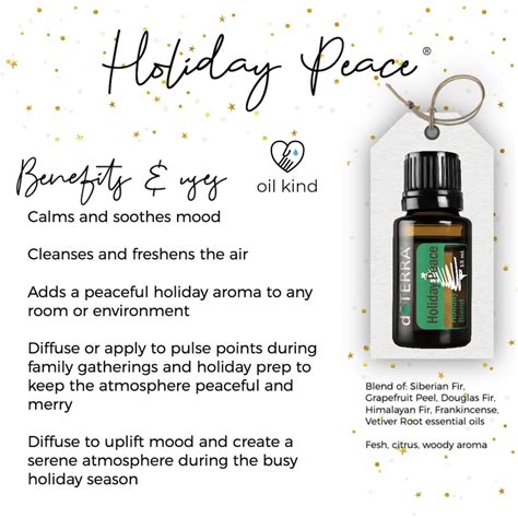 Dōterra Holiday Peace Essential Oil Blend Etsy