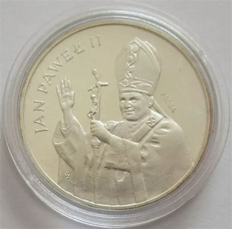 Poland Zlotych Apostolic Visit Pope John Paul Ii Silver