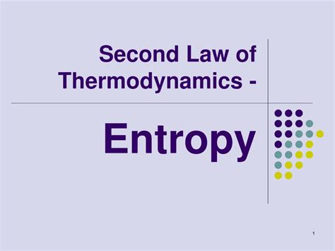 Ppt Second Law Of Thermodynamics Powerpoint Presentation Id 235499