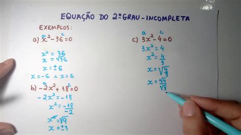 Exemplos De Equação Do 2 Grau Incompleta Guia Essencial Para Resolução