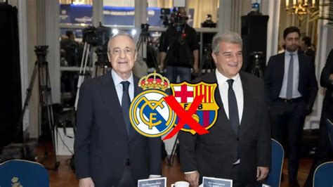 Florentino Pérez cumple su palabra K O con el Barça pero dice adiós a