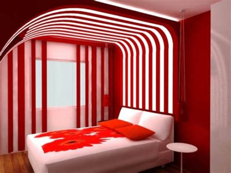 Red And White Bedroom - Interior Design Blogs