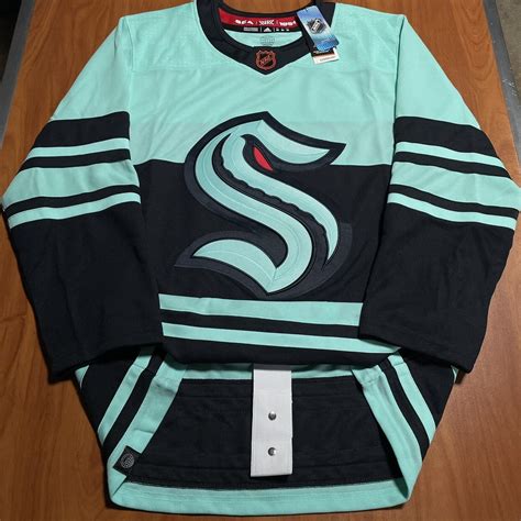 Adidas Authentic Seattle Kraken Reverse Retro 20 Nhl Hockey Jersey