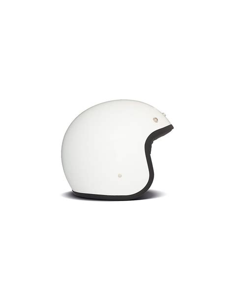 Casco Dmd Jet Vintage Solid White Para Cascos Jet