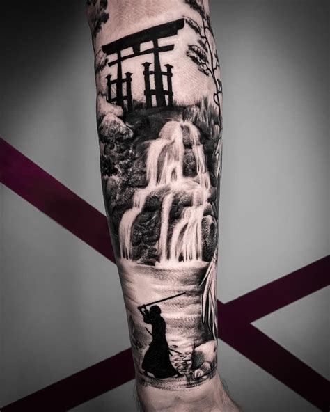 Japanese Temple Tattoo Japanese Forearm Tattoo Tattoo Japanese Style