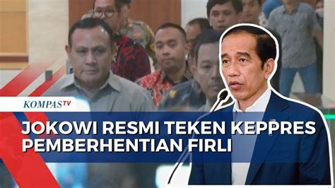 Presiden Jokowi Resmi Berhentikan Firli Bahuri Dari Ketua Dan Anggota