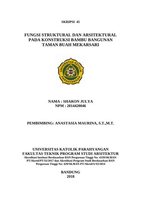 PDF FUNGSI STRUKTURAL DAN ARSITEKTURAL PADA KONSTRUKSI DOKUMEN TIPS