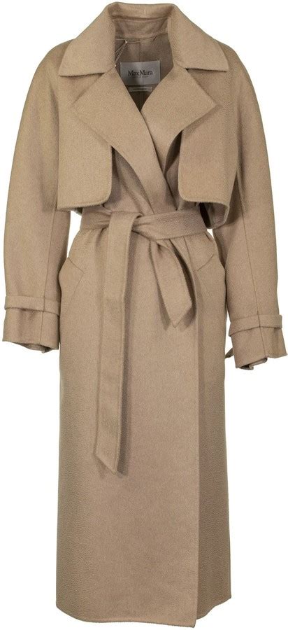 Max Mara Camel And Cashmere Coat Agar Camel Shopstyle