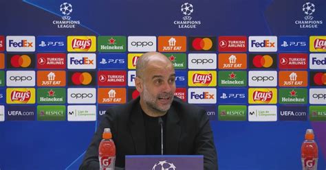 Pep Guardiola Ber Erling Haaland Gegen Real Madrid Manchester City