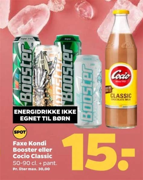 Faxe Kondi Booster Twisted Ice Energidrik Netto Juli Alle