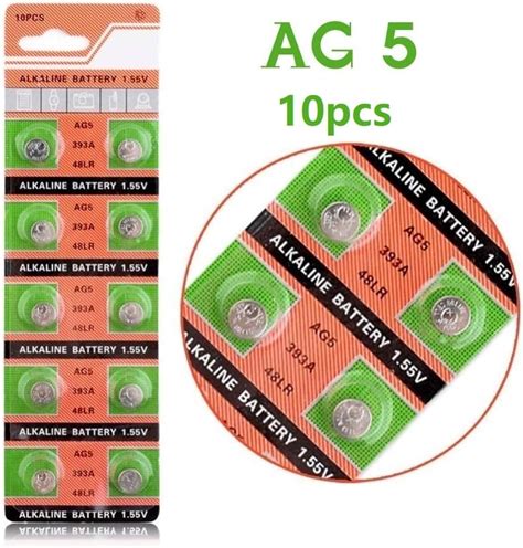 Amazon Cotchear AG5 Button Cell Battery 393A LR754 SR48 AG5