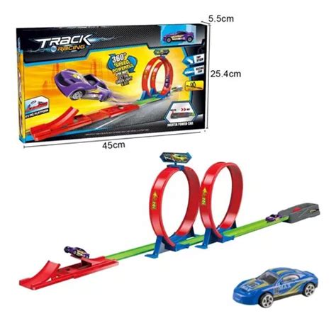 Pista Carrinho Igual Hotwwehls Infantil Duplo Looping Oferta Mercadolivre