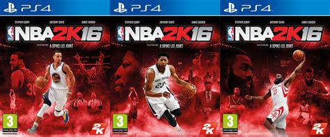 Nba 2k16 Stephen Curry James Harden Y Anthony Davis Portada