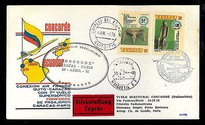 Af Illustrated Concorde First Flight Cover Quito Caracas