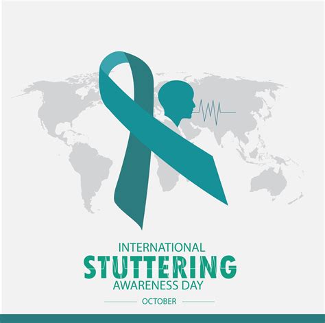 Vector Illustration Of International Stuttering Awareness Day Simple