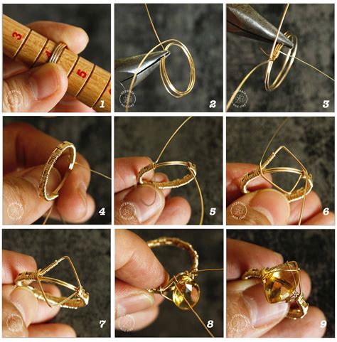 How To Make Wire Wrapped Rings For Three Different Shape Gemstones Crystals And Clay Jewelry Diy