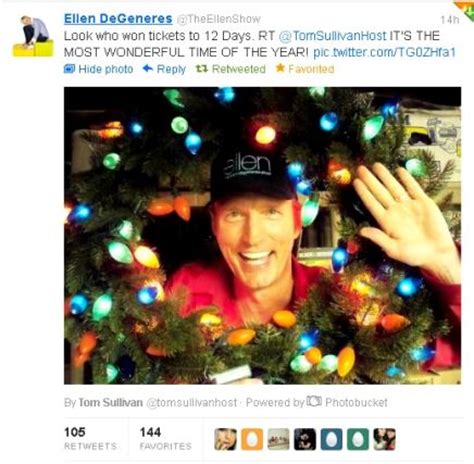 Ellen DeGeneres 12 Days of Giveaways!! – Tom Sullivan