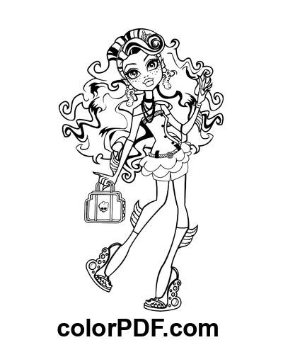 Monster High Toy Lagoona Blue Coloriages Et Livres En PDF