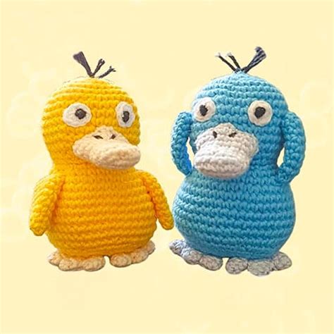 Psyduck Crochet Pokemon Free Amigurumi Pattern