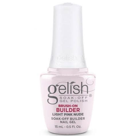 Gelish Hema Free Brush On Builder Gel Colour Light Pink Nude 15ml