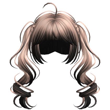 Cute Curled Pigtails Black Blonde Roblox Item Rolimon S