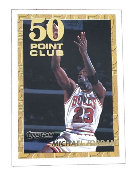 Michael Jordan Topps Gold Point Club Insert Ebay