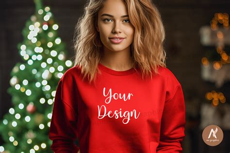 Christmas Girl T-Shirt Mockup Design 10 Graphic by AN Graphics ...