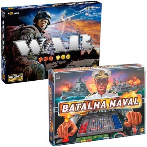 Grow Kit Jogos De Tabuleiro War Batalha Naval Para Divers O