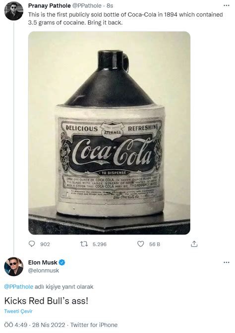 Elon Musk Coca Cola yı Alıp İçine Yeniden Kokain Koyacağım Webtekno