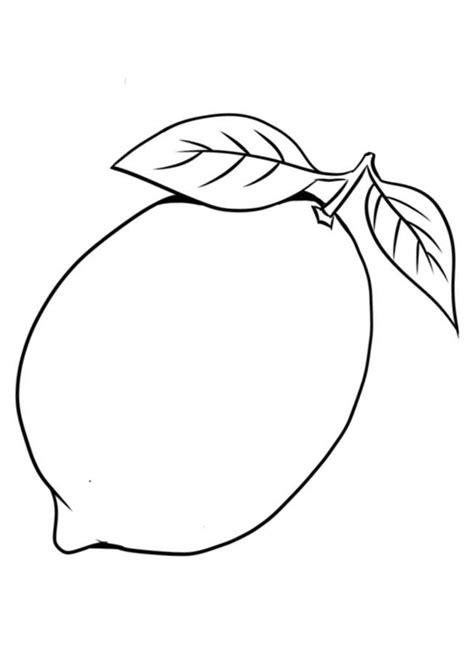 Lemon Coloring Page