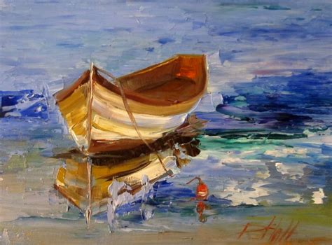 Painting of the Day, Daily Paintings by Delilah: Row Boat Daily Oil ...