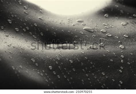 Bodyscape Nude Woman Wet Stomach Back Foto Stok Shutterstock