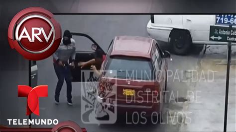 Una C Mara Capta Un Asalto Durante El D A En Per Al Rojo Vivo