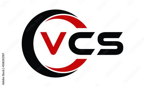 vcs swoosh  letter logo design vector template monogram logo