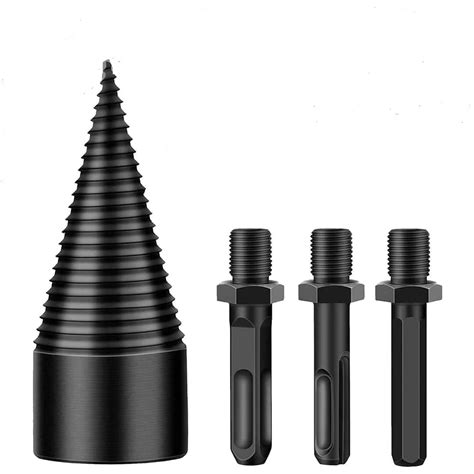 High Speed Twist Firewood Drill Bit Wood Splitter Screw Splitting Cone