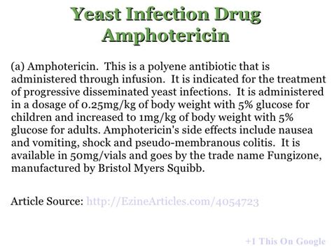 Yeast Infection Drugs