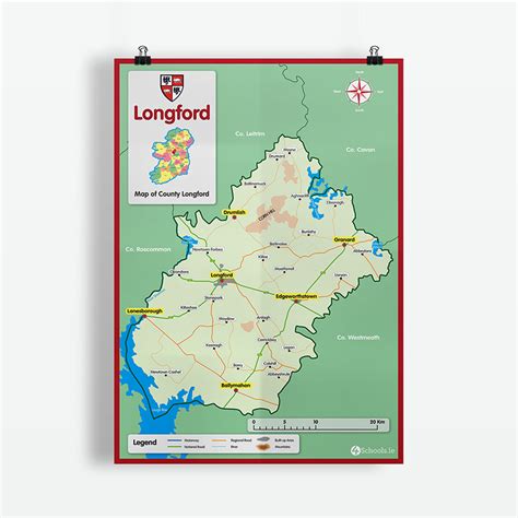 Longford County Map | 4schools.ie