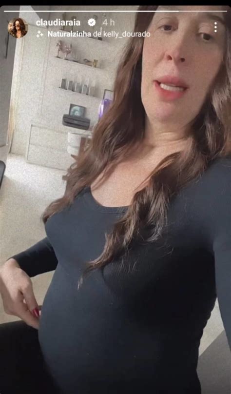 Claudia Raia Se Choca O Tamanho De Sua Barriga Meu Deus Do C U