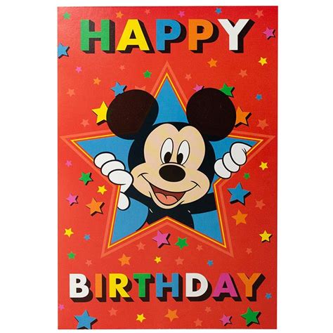 Mickey Mouse Birthday Card Nz Build A Birthday Nz