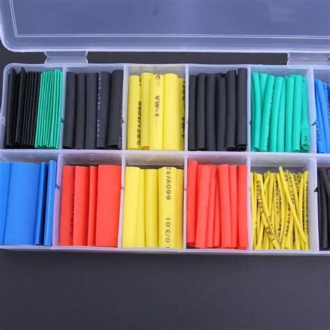 Pcs Set Heat Shrink Tubing Insulation Shrinkable Tube Assortment