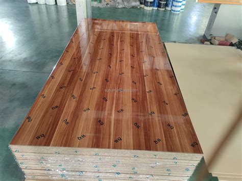 Mm High Glossy Uv Mdf Skin Feeling Melamine Mdf Boards For