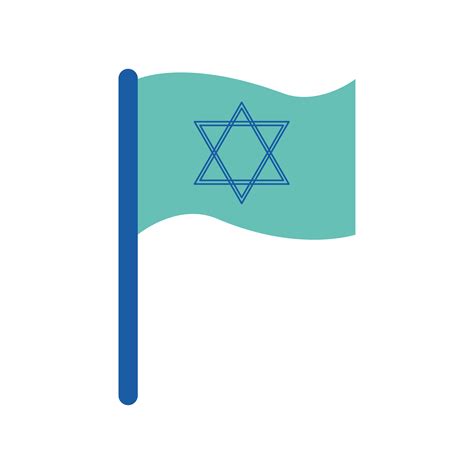 jewish flag flat style icon vector design 4063482 Vector Art at Vecteezy