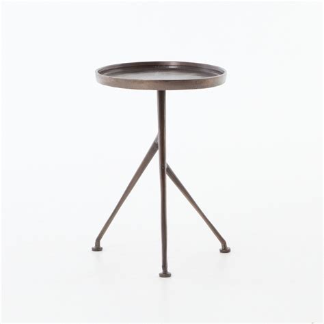 Schmidt Accent Table In Antique Rust By Bd Studio Mid Century Modern