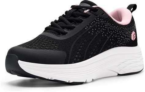 FitVille Women's Wide Fit Trainers, Arch Support Lightweight Sports Shoes, Casual Walking Shoes ...