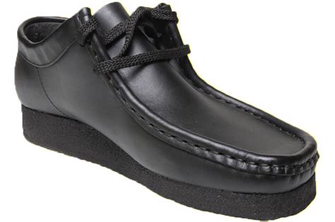 Grasshopper Lace Up School Shoes Black Gem Schoolwear