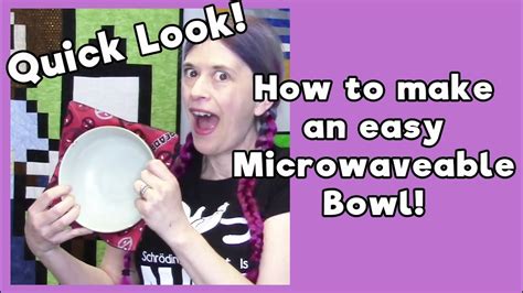 How To Make An Easy Microwaveable Bowl Holder Quick Look Youtube