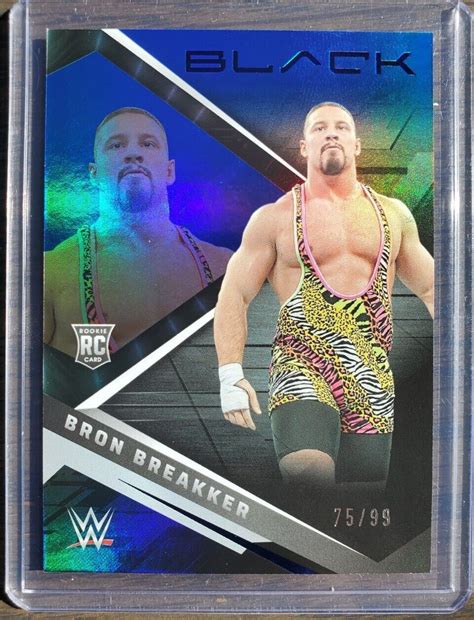 Chronicles Wwe Black Bron Breakker Blue Parallel Rookie Rc Ebay